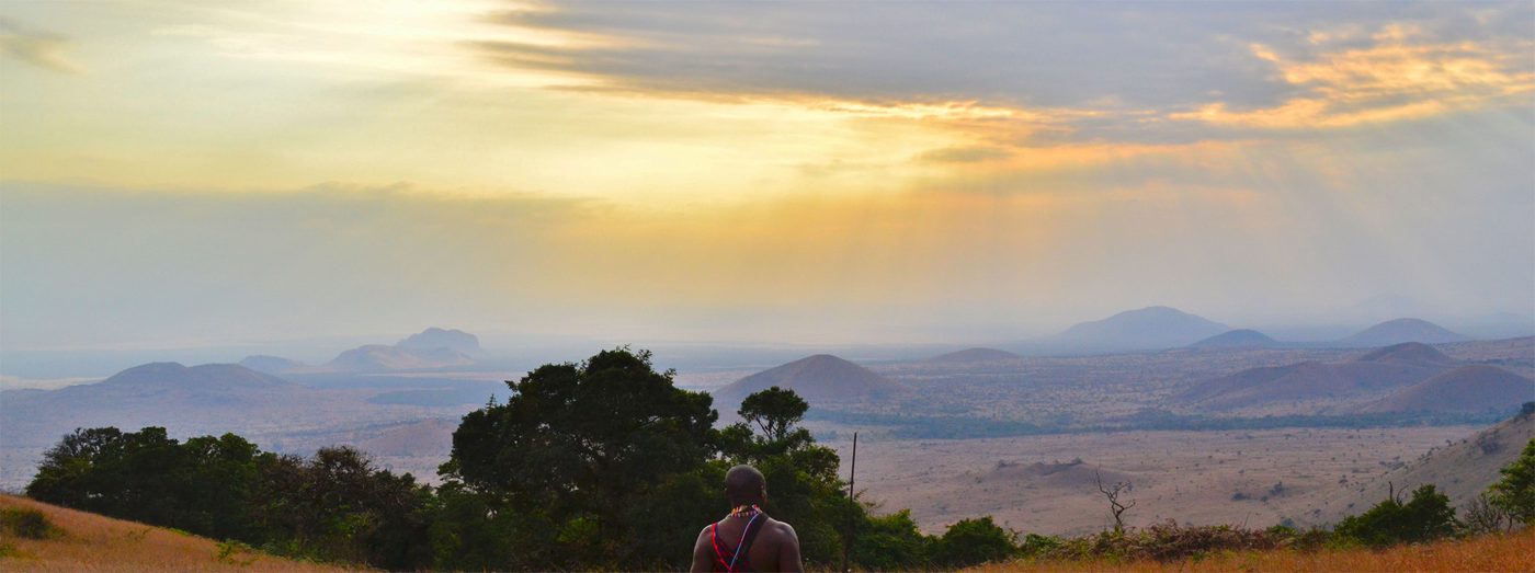 African landscape at sunrise